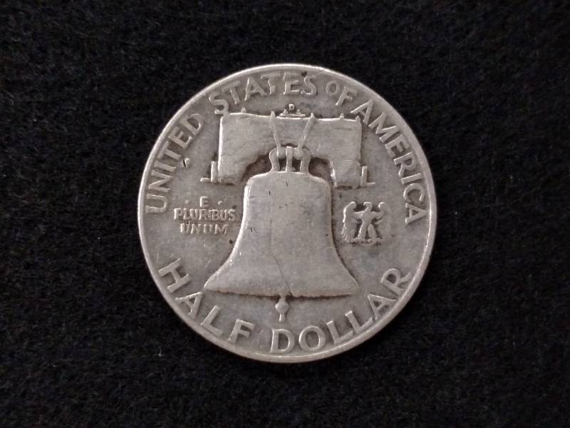 lot 64 image: 1950 D Franklin Silver Half Dollar...