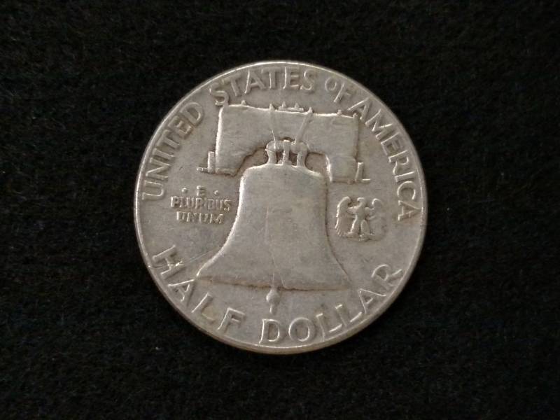lot 65 image: 1951 Franklin Silver Half Dollar...
