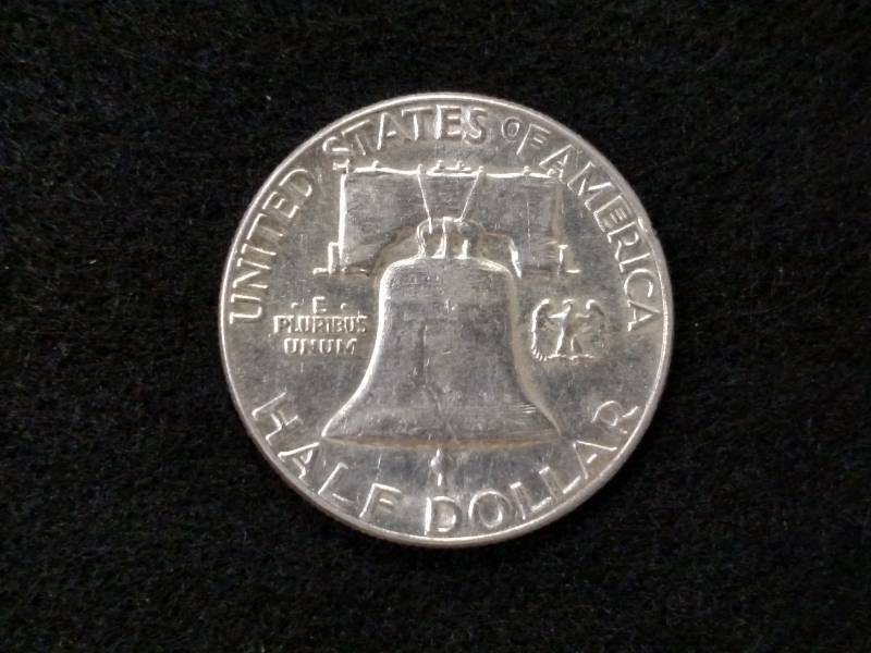 lot 70 image: 1954 Franklin Silver Half Dollar...