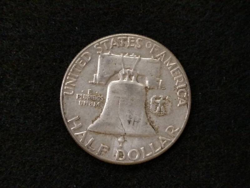 lot 73 image: 1958 Franklin Silver Half Dollar...