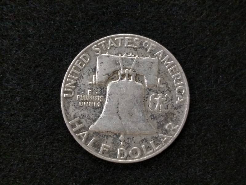 lot 75 image: 1959 Franklin Silver Half Dollar...
