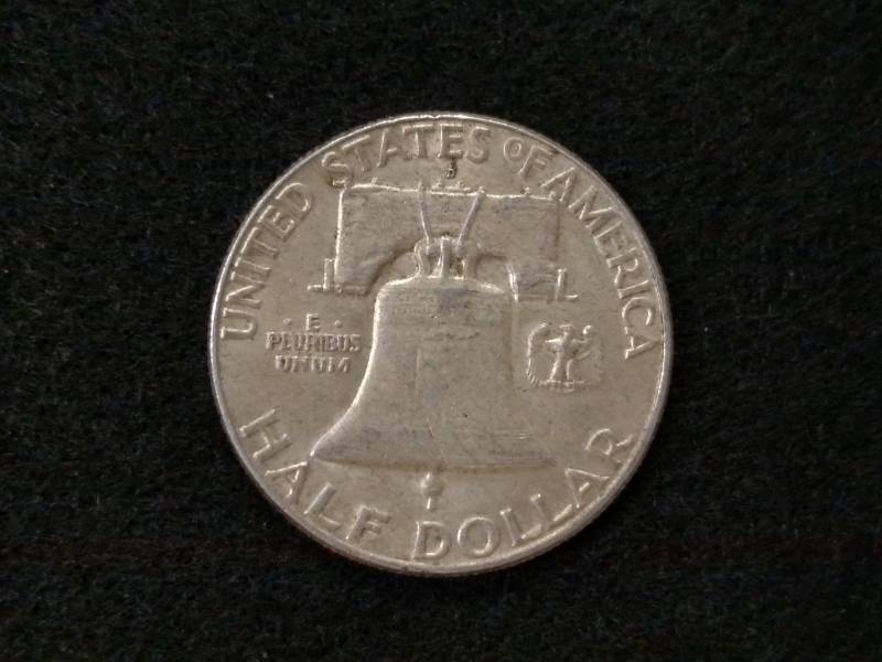 lot 77 image: 1961 D Franklin Silver Half Dollar...