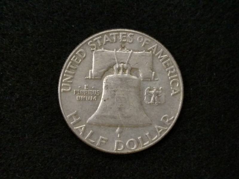 lot 78 image: 1962 D Franklin Silver Half Dollar...