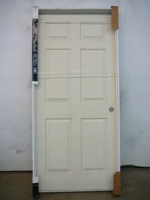 lot 86 image: Molded 6 Panel Textrued Door