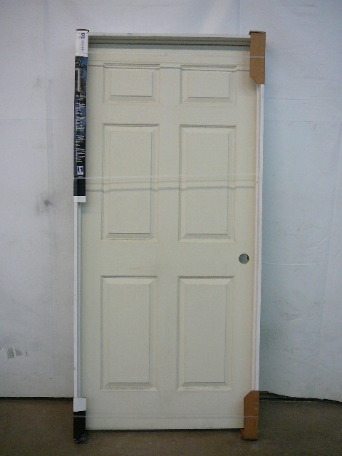 lot 91 image: Molded 6 Panel Textured Door