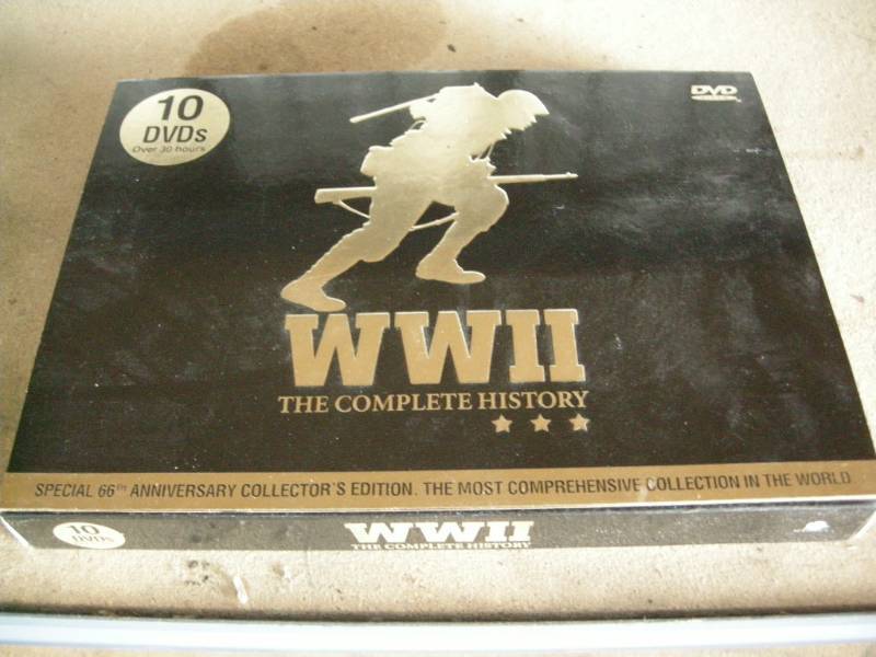 lot 8 image: WWII The Complete History 10 DVD Set