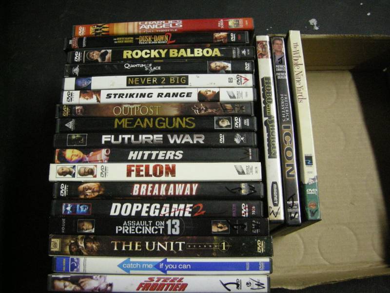 lot 64 image: 20 Action Movie DVDs