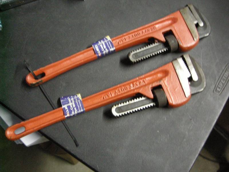 lot 66 image: 2 Allied Heavy Duty Pipe Wrenches