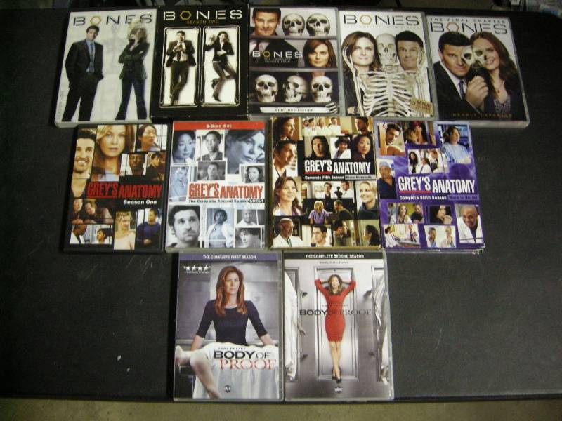 lot 88 image: Bones, Greys Anatomy, Body of Proof DVD Series Sets
