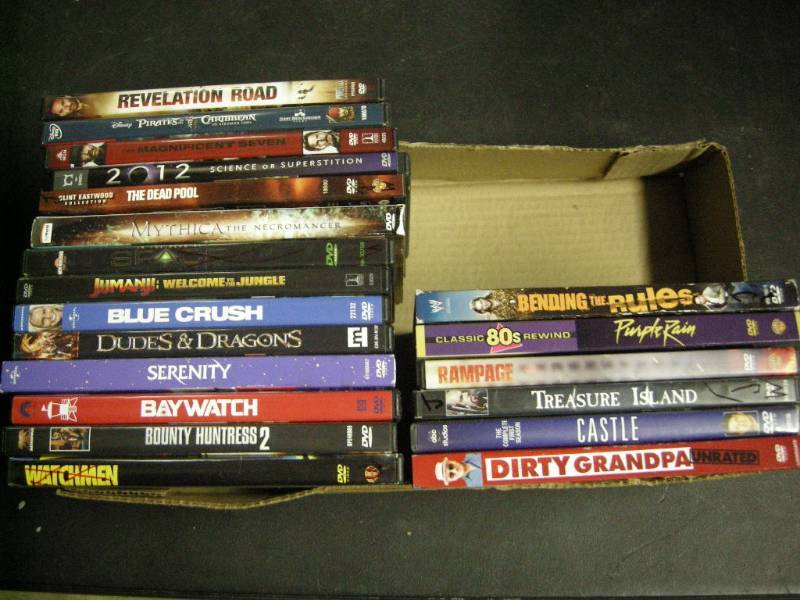 lot 90 image: 20 Action Movie DVDs