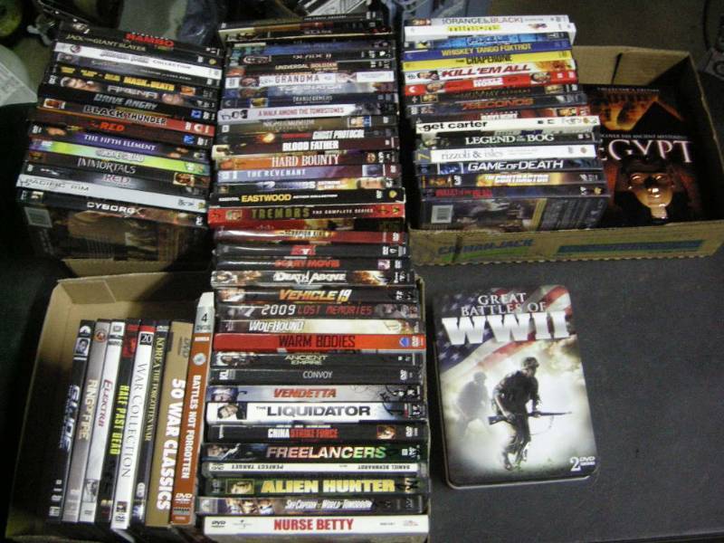 lot 100 image: Bonus Lot Action and War DVD Movies