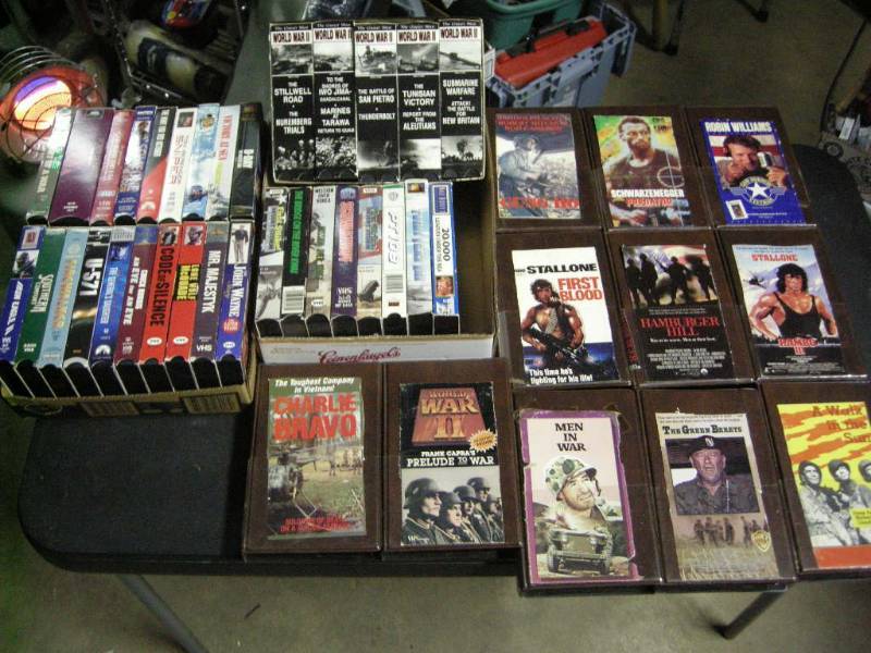 lot 99 image: Group Classic VHS WarActions Movies