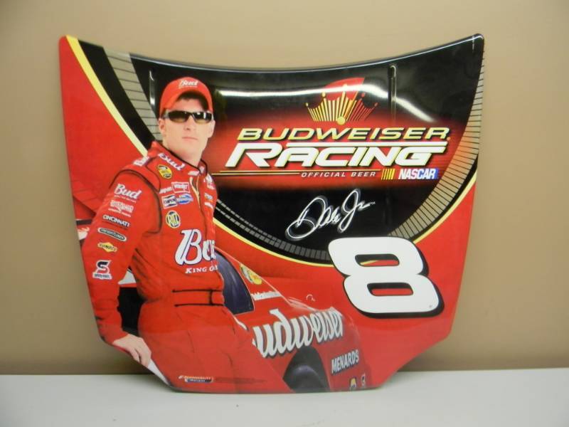 lot 18 image: RARE BUDWEISER RACING DALE EARNHARDT JR #8 RARE - APPROX 29 BY 24 - SEE PICTURES