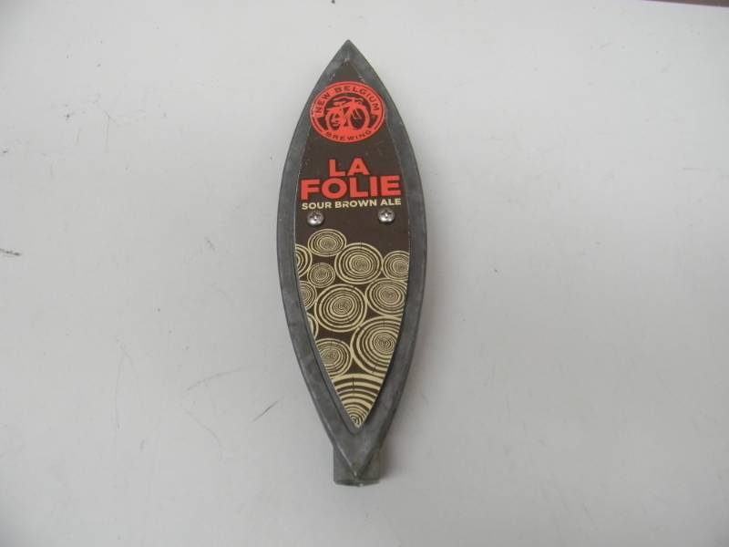 lot 37 image: NEW BELGIUM LA FOLIE TAP HANDLE - APPROX 8 - SEE PICTURES