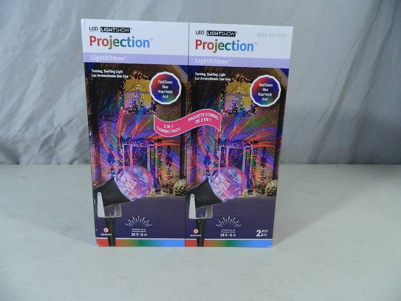 lot 8 image: New 2 Pc LED Projection LightRibbon