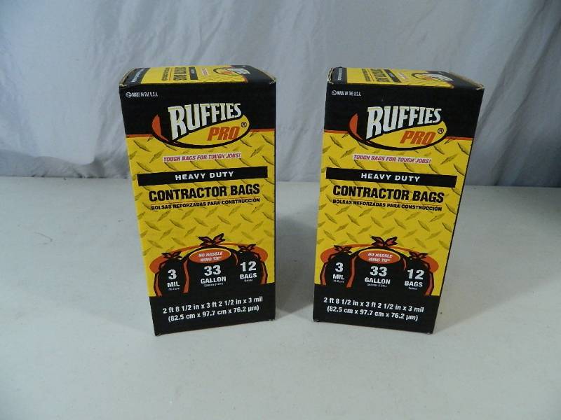 lot 22 image: 2 New Boxes of Contractor Bags