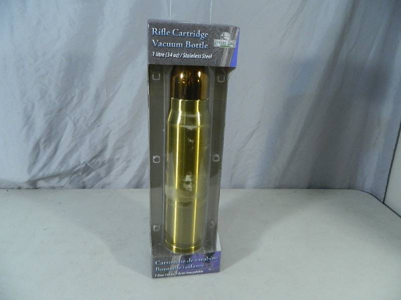 lot 39 image: New Rifle Cartridge Vacuum Bottle