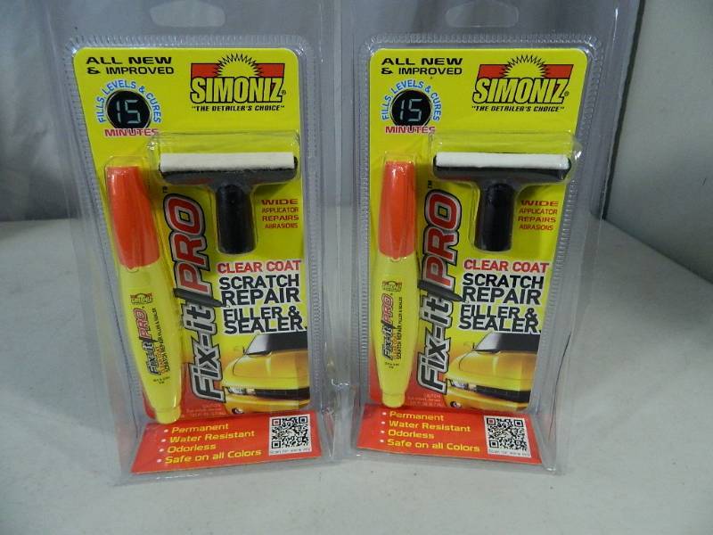 lot 51 image: 2 New Clear Coat Scratch Repair Filler and Sealer