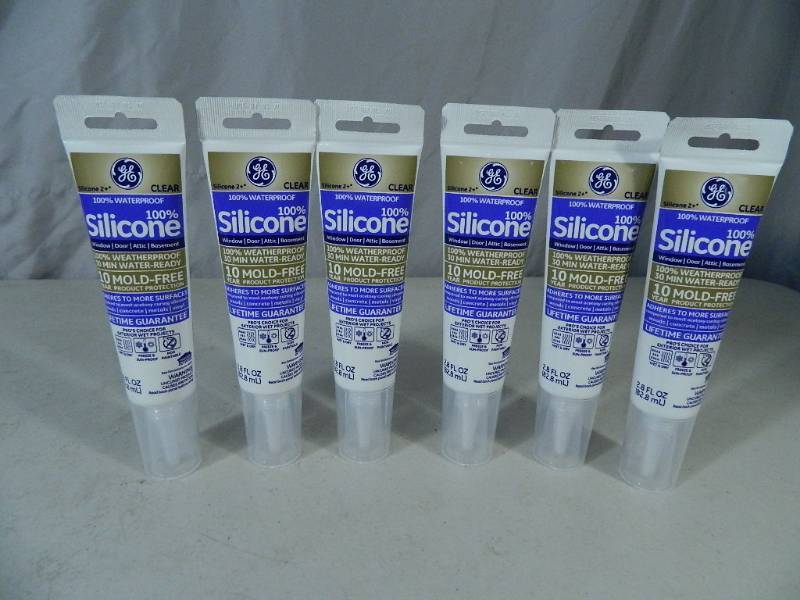 lot 71 image: 6 New Tubes of 100% Silicone