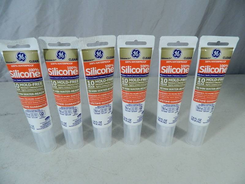 lot 73 image: 6 New Tubes of 100% Silicone