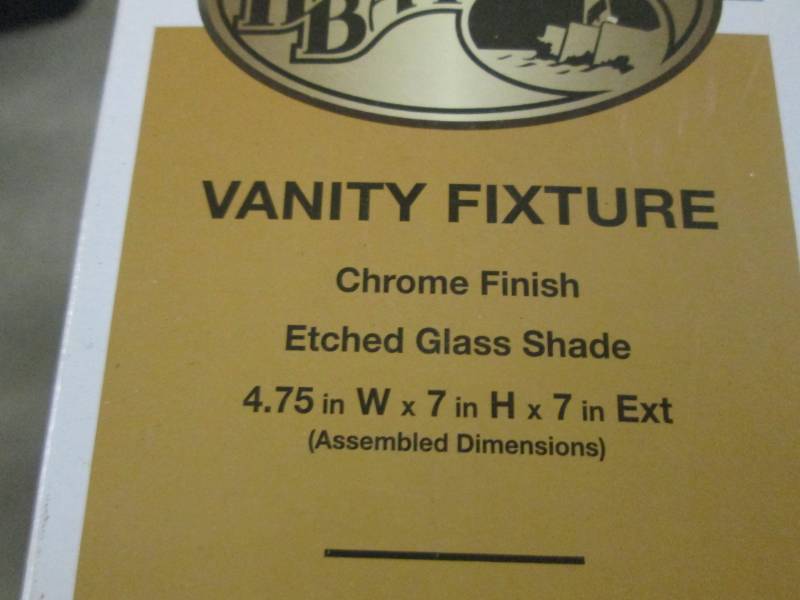 lot 281 image: Hampton Bay 1-Light Chrome Bath Lig...