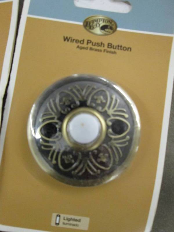 lot 21 image: Lot of 4 Hampton Bay Wired Push But...