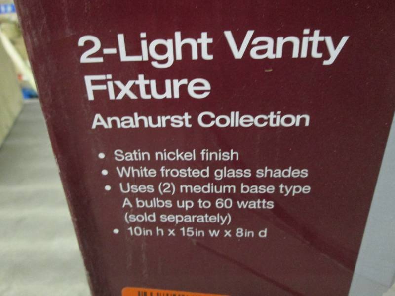 lot 39 image: Home Decorators Collection 2-Light ...