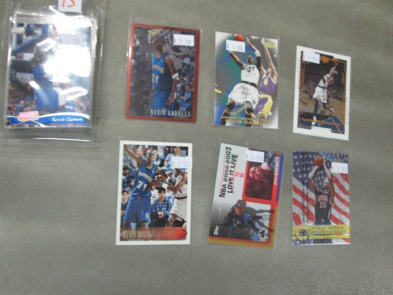 lot 15 image: 20 Kevin Garnett Cards...