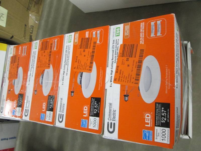 lot 185 image: Lot of 4 Commercial Electric 6 in. ...