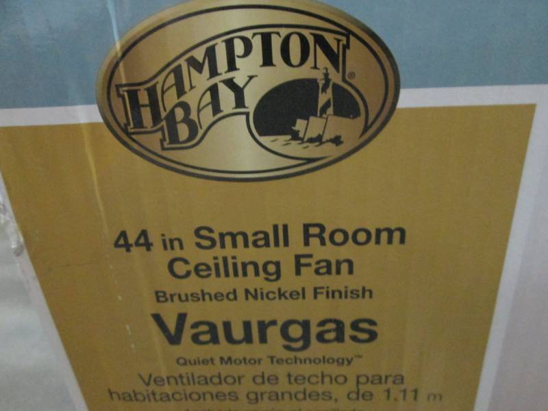 lot 247 image: Hampton Bay Vaurgas 44 in. LED Indo...