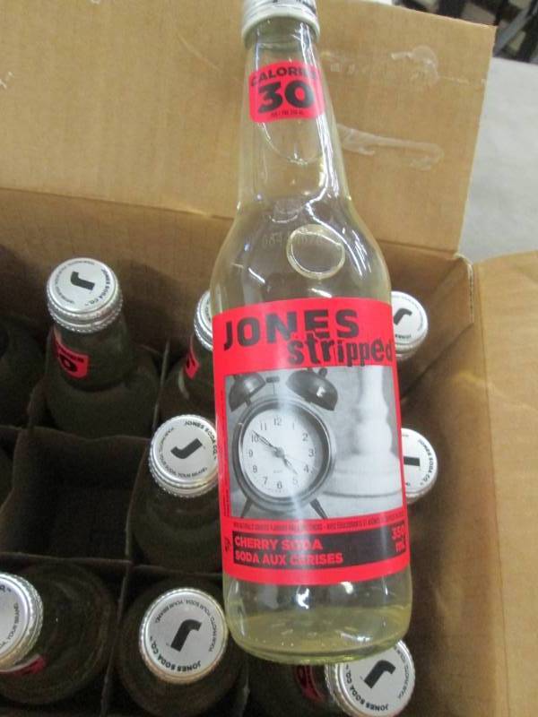 lot 110 image: 2 Cases of 12 Jones Stripped Cherry...