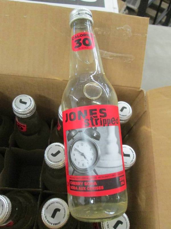 lot 112 image: 2 Cases of 12 Jones Stripped Cherry...