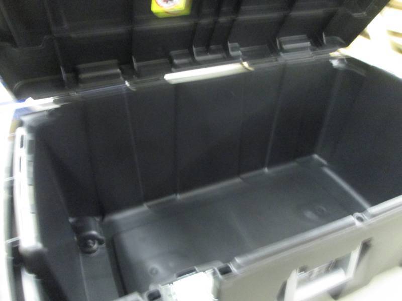 lot 258 image: Black Sterilite Footlocker 31.14x1...