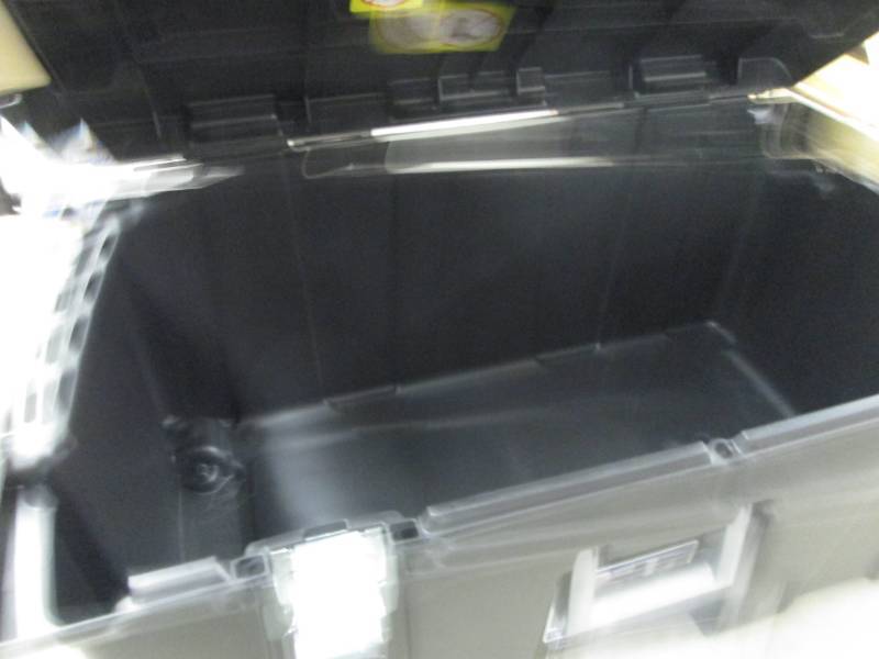 lot 260 image: Black Sterilite Footlocker 31.14x1...