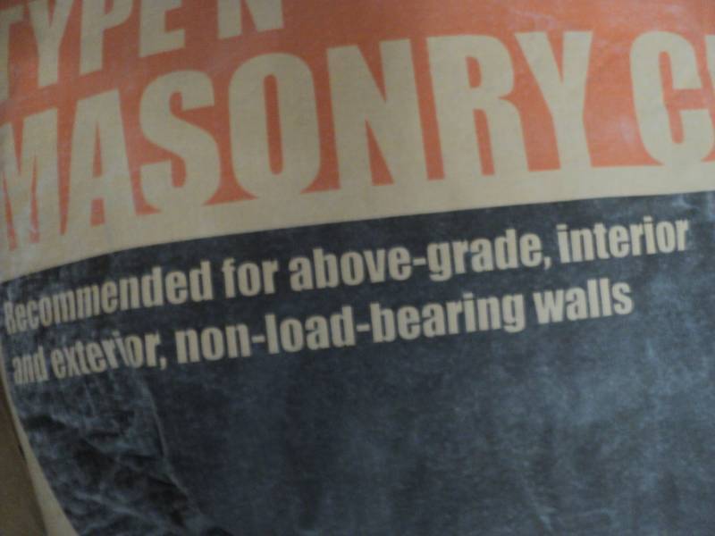 lot 133 image: 2 Bags Type N Masonry Cement each ...