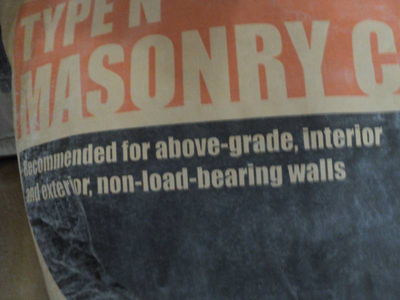 lot 140 image: 2 Bags Type N Masonry Cement each ...