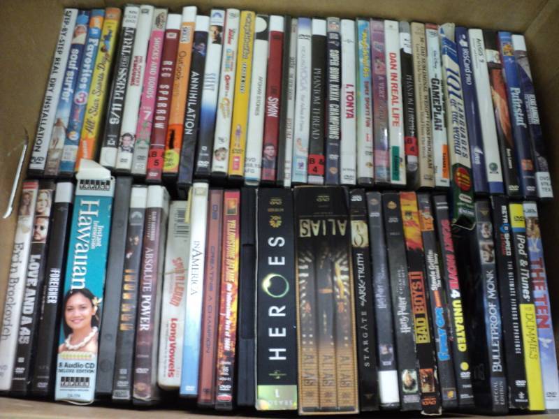 Box of 75 DVDs...