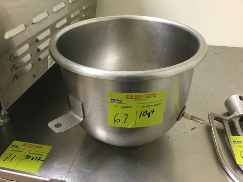 lot 67 image: 10qt Mixer Bowl