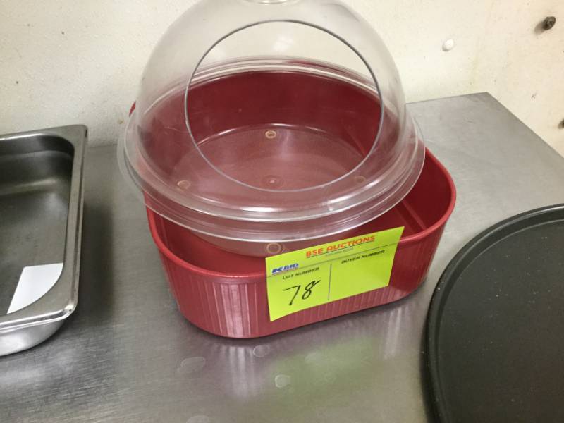 lot 78 image: Dish and sample container
