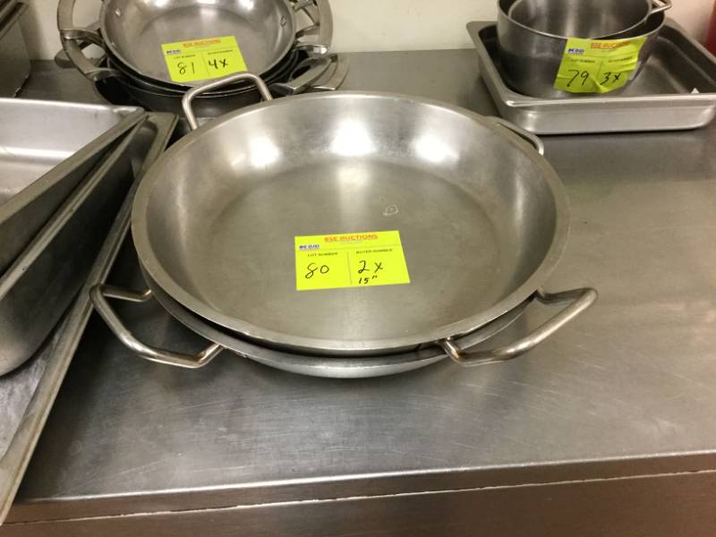 lot 80 image: Cooking Skillets
