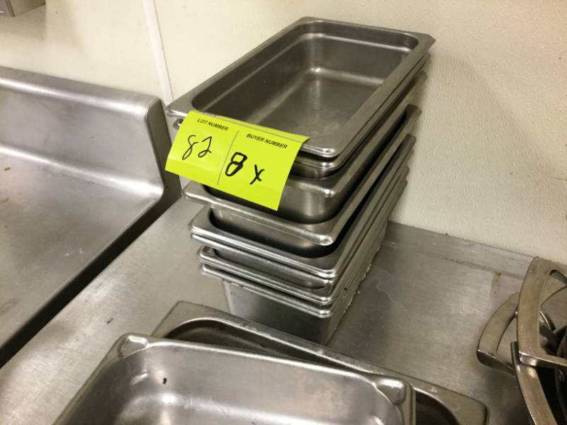 lot 82 image: Stainless Steel Pans