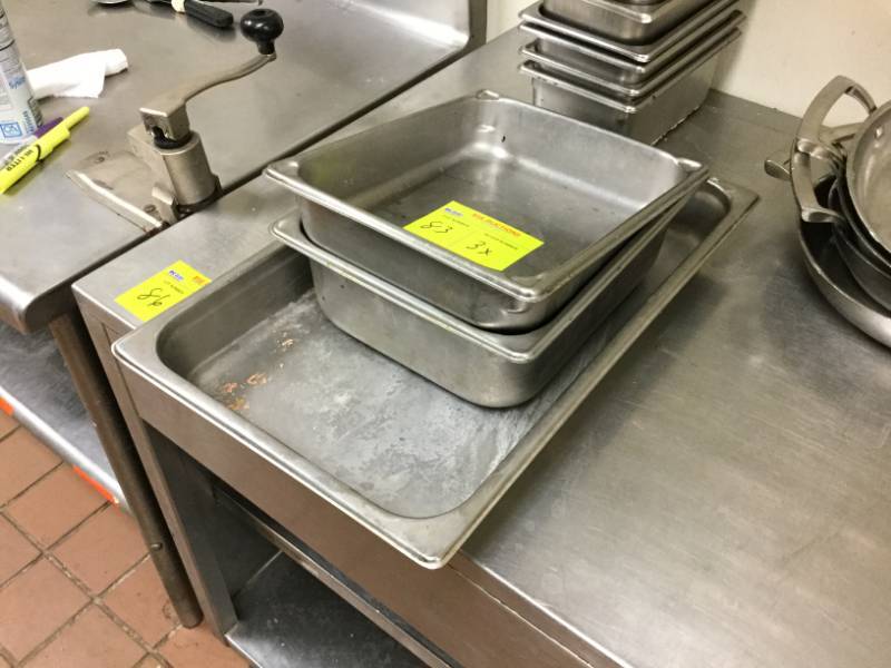 lot 83 image: Stainless Steel Pans