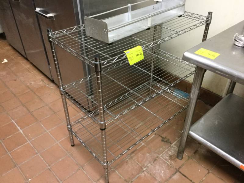 lot 95 image: NSF Wire Shelving