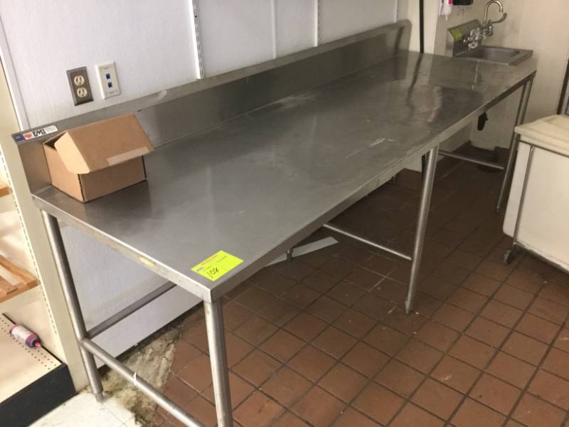 lot 108 image: Stainless Table