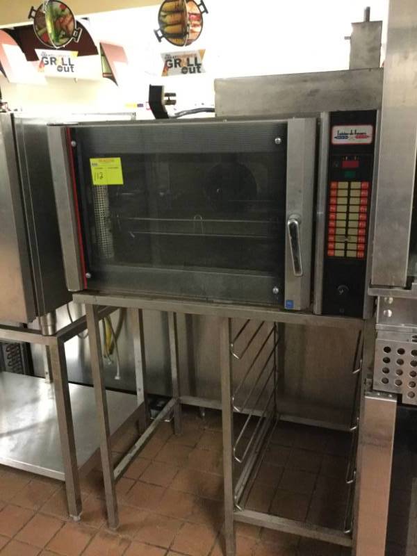 lot 112 image: Euroven RP04T-10-2B Convection Oven WStand