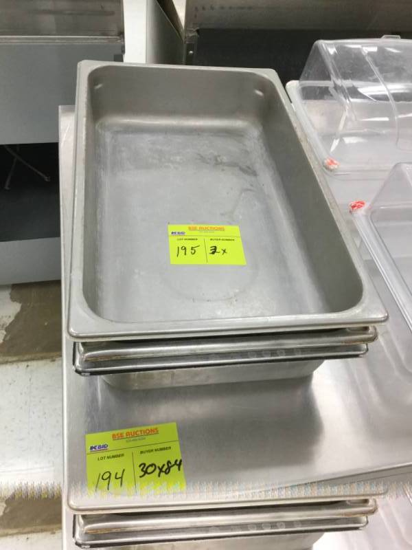 lot 195 image: Stainless Pans