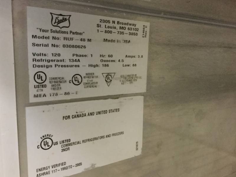 lot 221 image: Duke RUF-48M Worktop Freezer