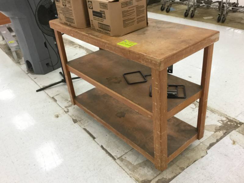 lot 227 image: Wood CabinetCart