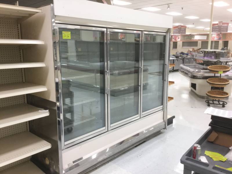 lot 250 image: 3 Door KysorWarren LV5H1 Glass Freezer