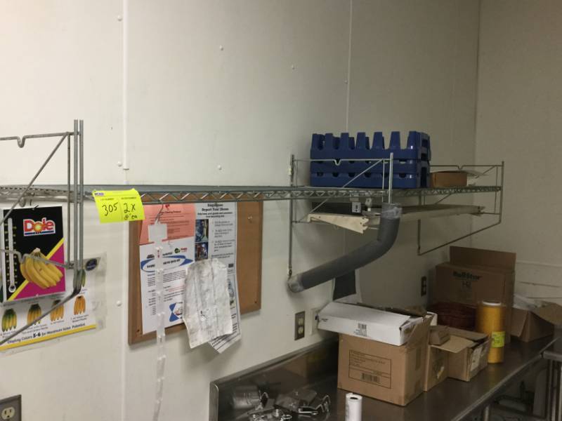lot 305 image: NSF Wall Shelves